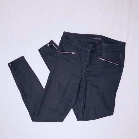 Level 99 Riley Moto Skinny Jeans with Zipper - Picture 4 of 7